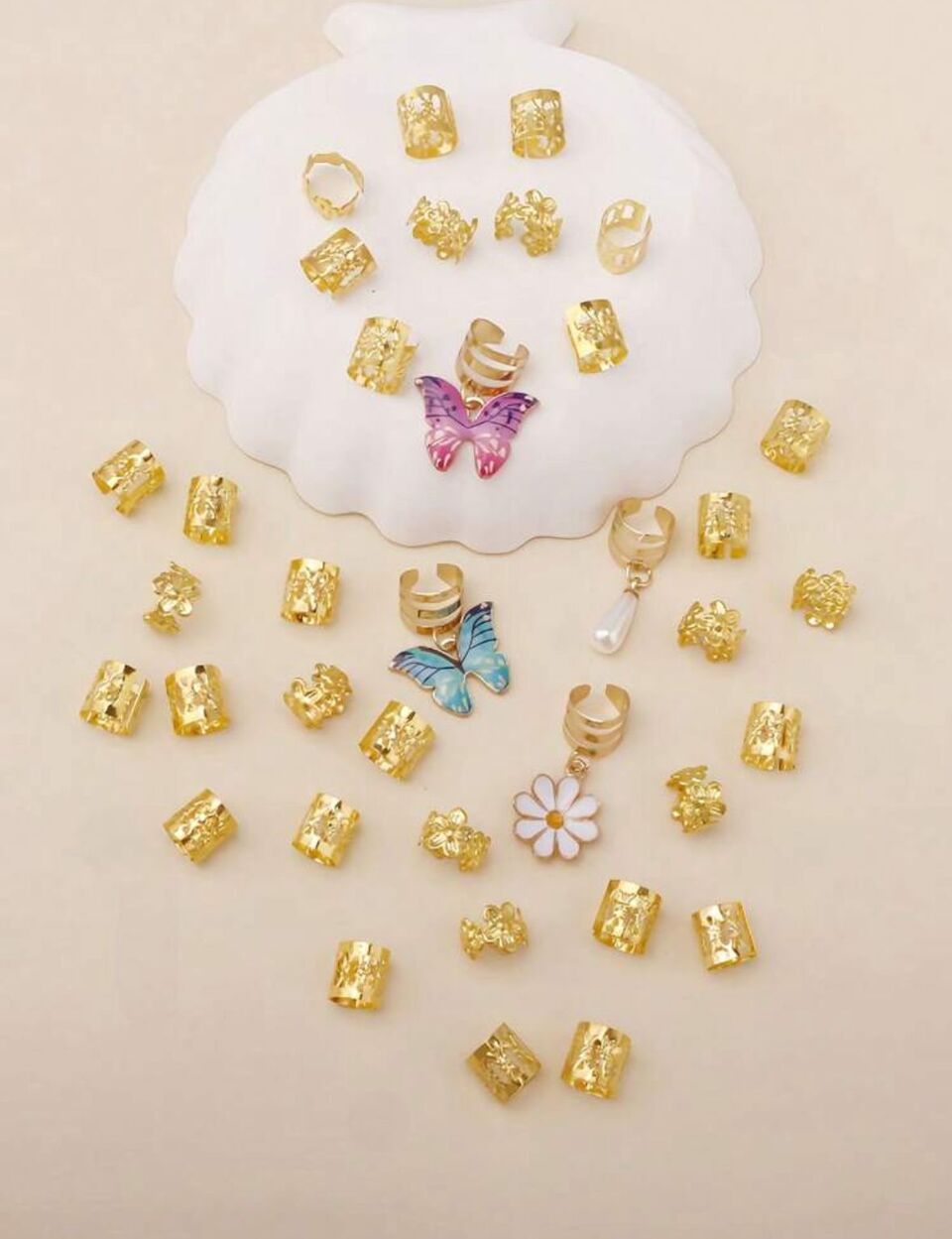 Butterfly Bling Hair Charms 🦋