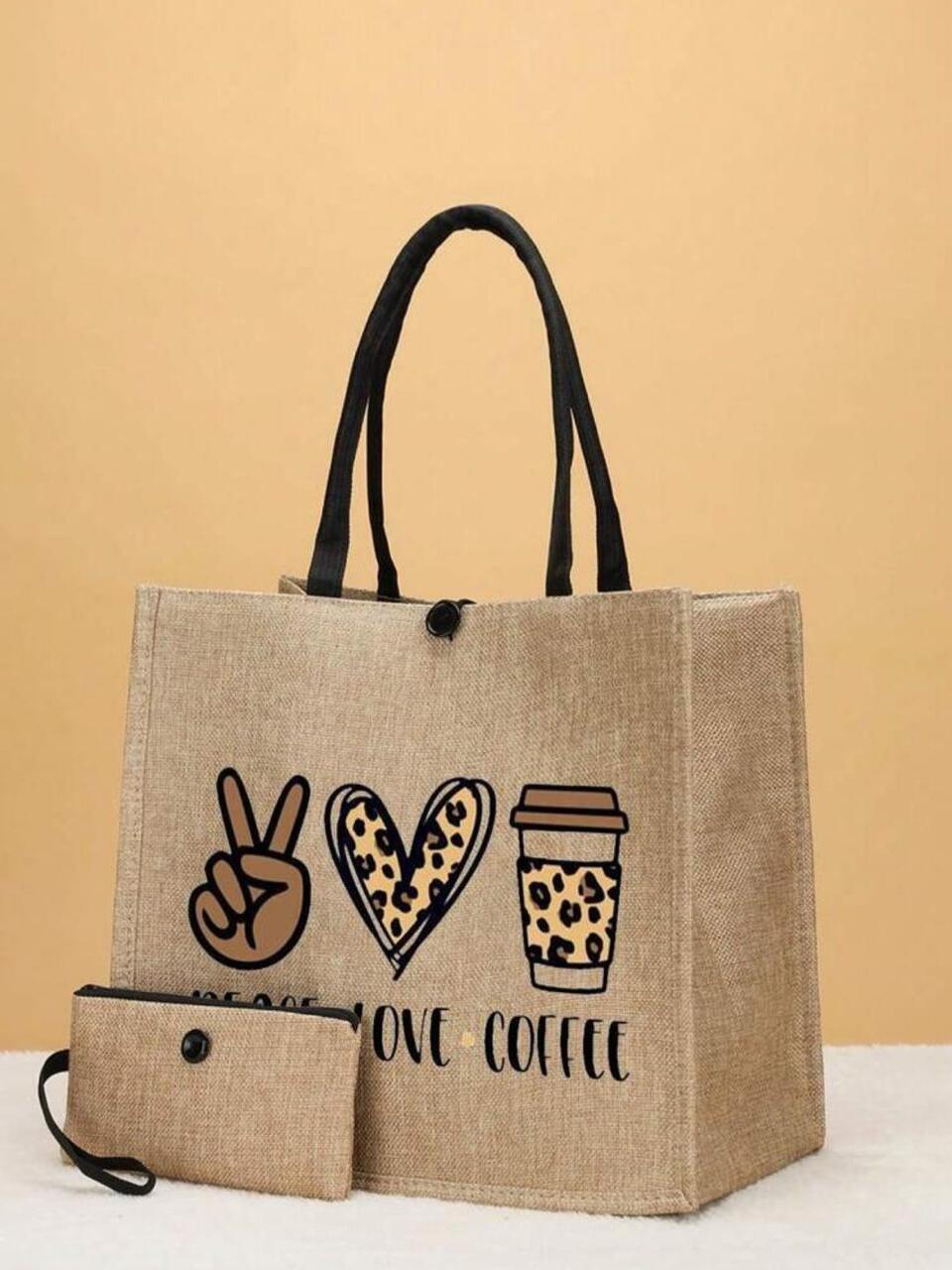 Peace, Love & Coffee Tote π§