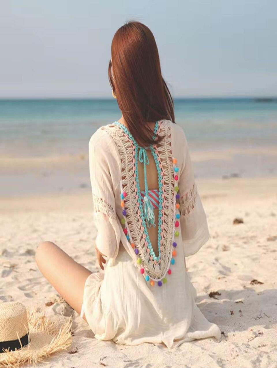 Pom-Pom Beach Cover-Up π©΅