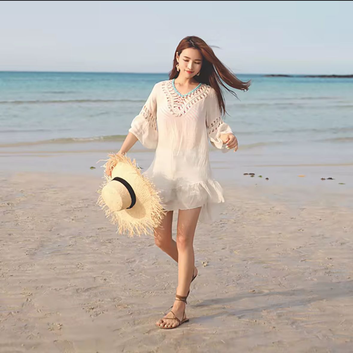 Pom-Pom Beach Cover-Up π©΅