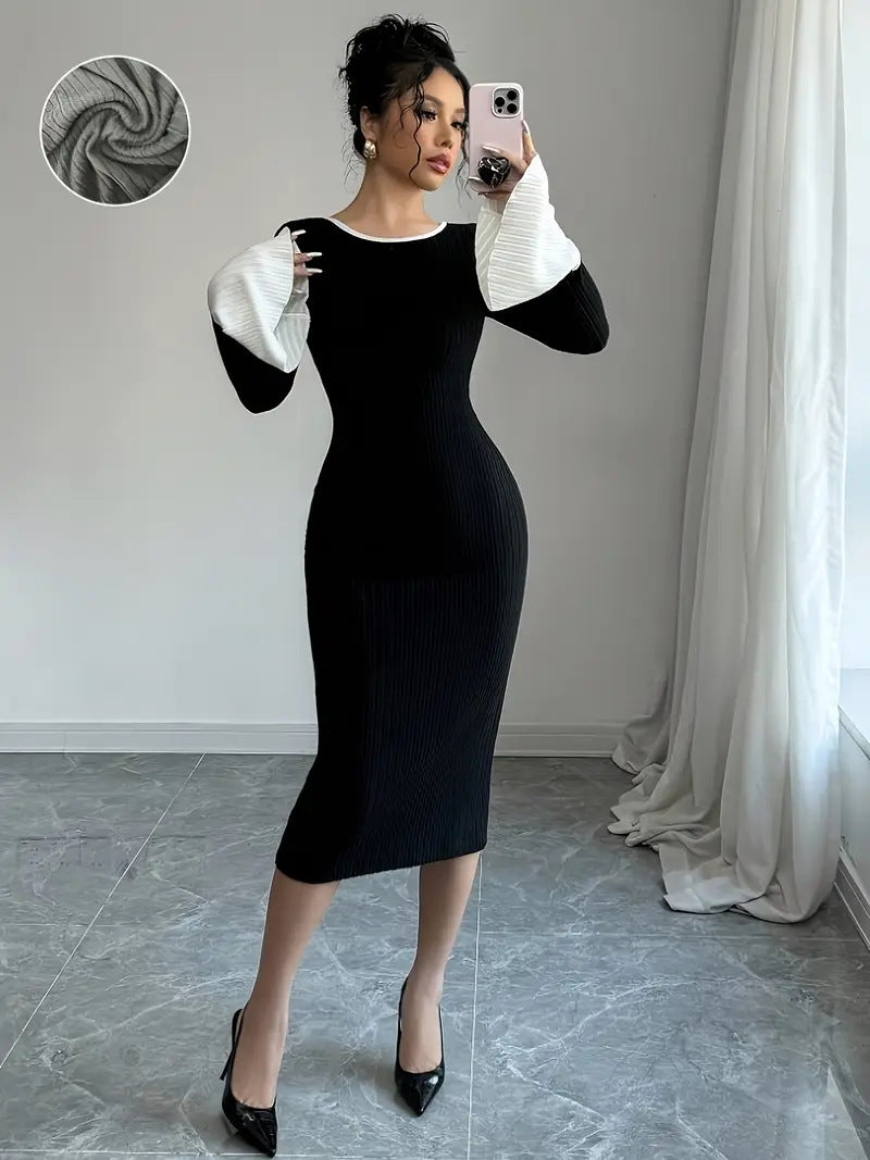 Bow-Back Knit Dress π