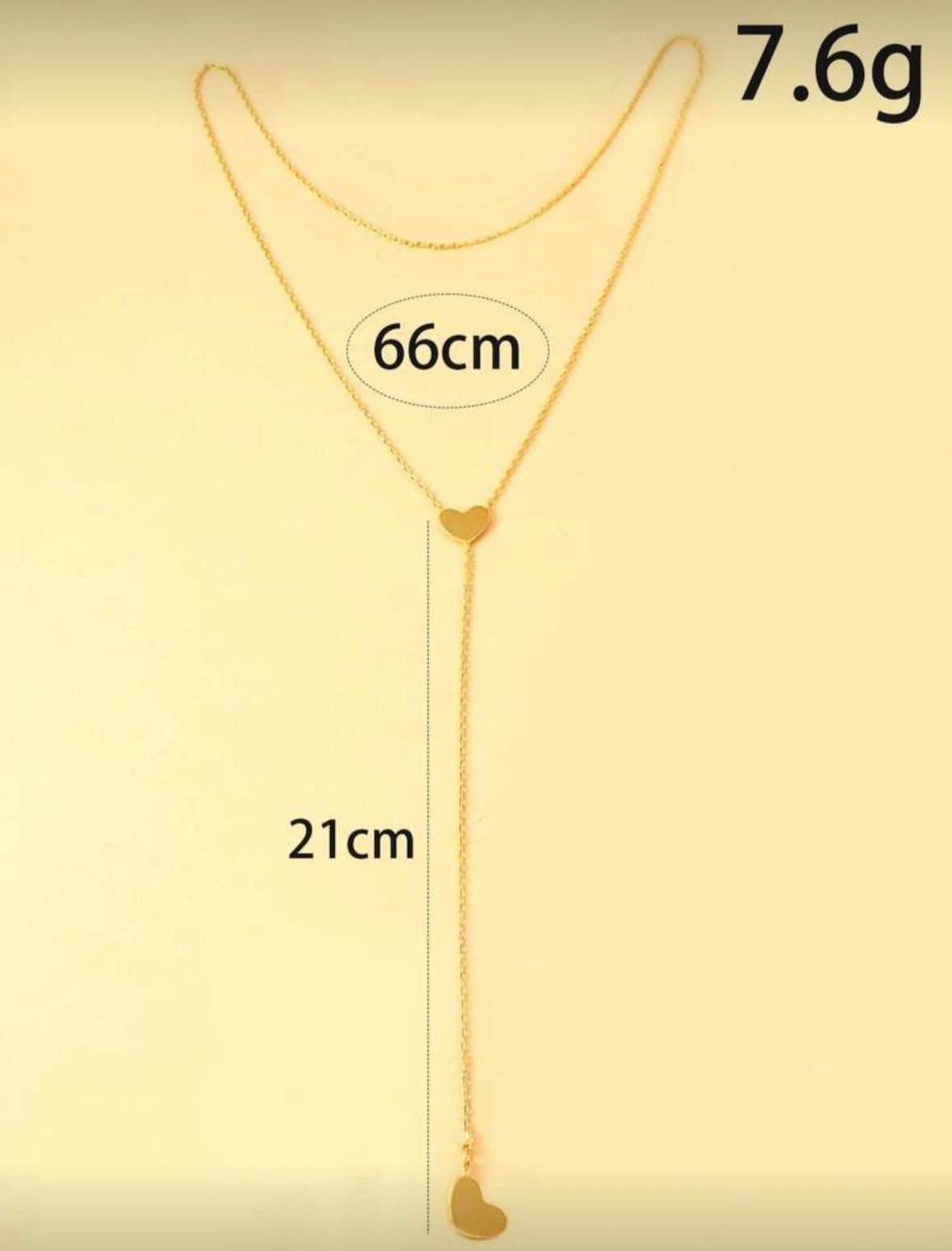 Heart Drape Necklace ๐