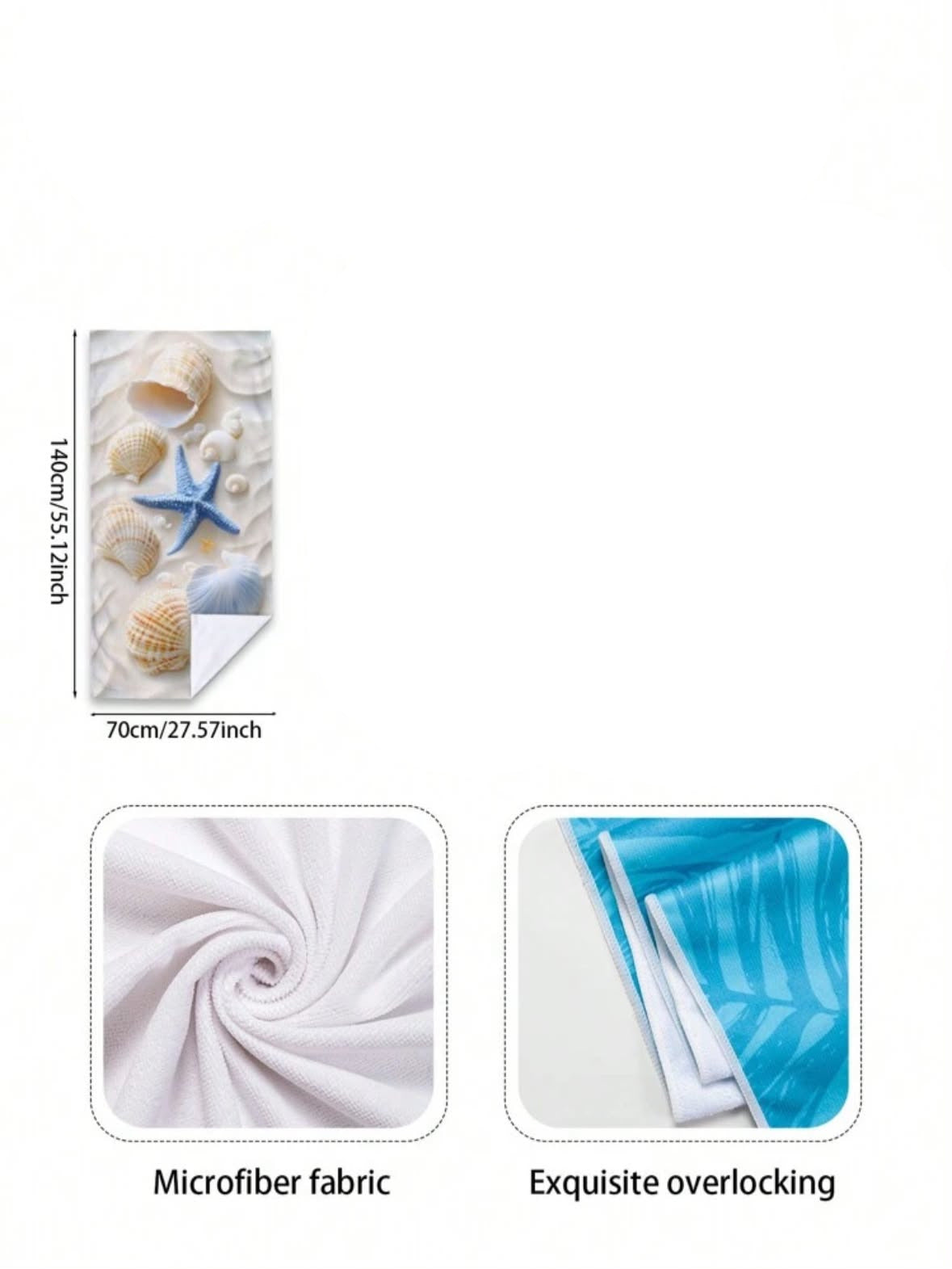 Ocean Shells Towel 🐚