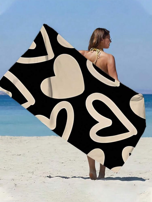Minimal Heart Towel 🖤