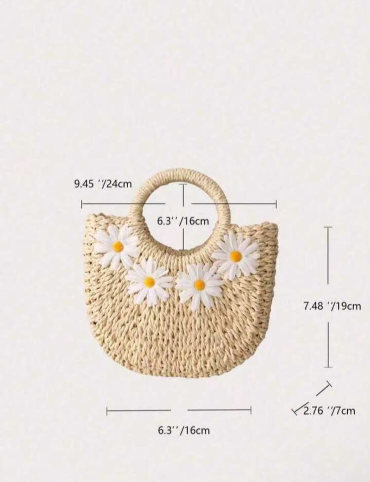 Daisy Straw Tote 👜