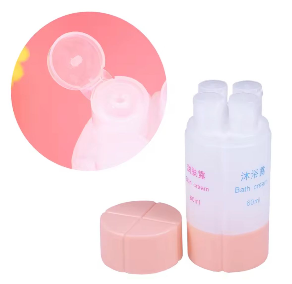 Portable 4-in-1 Travel Bottles 🧴