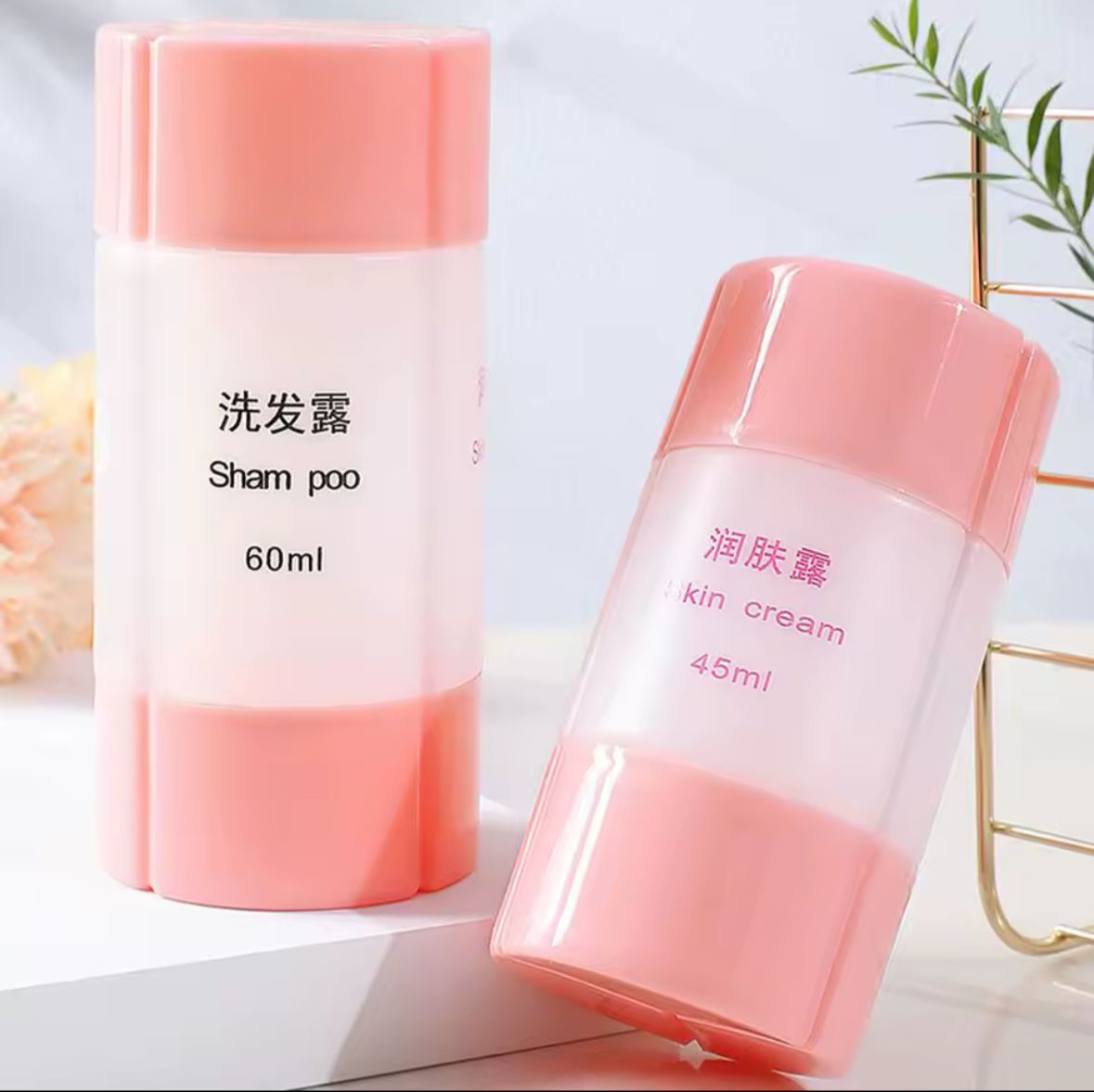 Portable 4-in-1 Travel Bottles 🧴