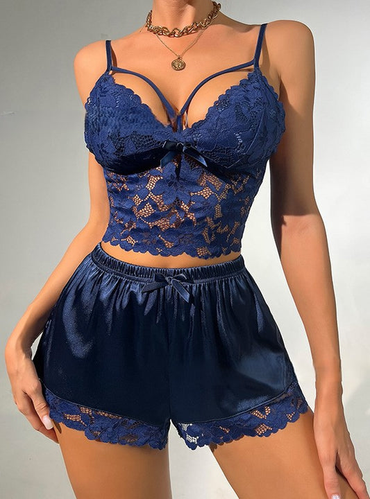 Lace Satin Pajama 🌙