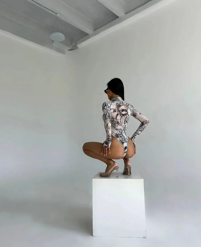 Abstract Mesh Bodysuit π₯