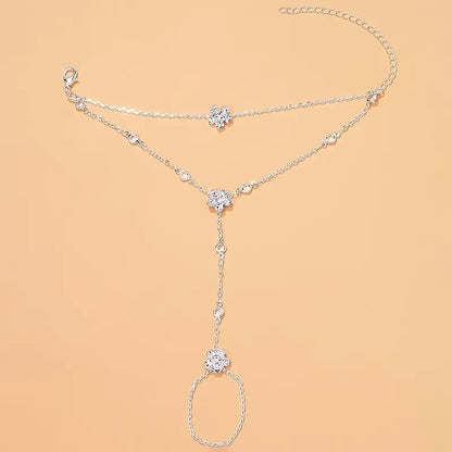 Crystal Bloom Hand Chain ✨