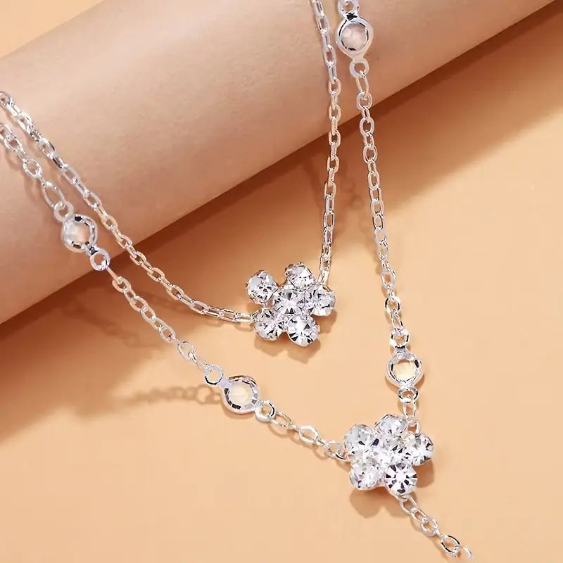 Crystal Bloom Hand Chain ✨