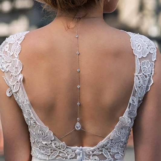 Crystal Back Drop Necklace ✨