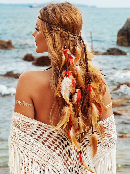 Boho Feather Crown 🪶