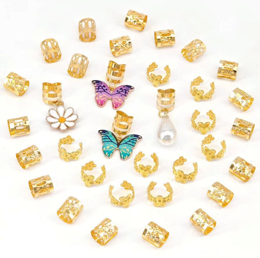 Butterfly Bling Hair Charms 🦋