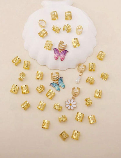 Butterfly Bling Hair Charms 🦋