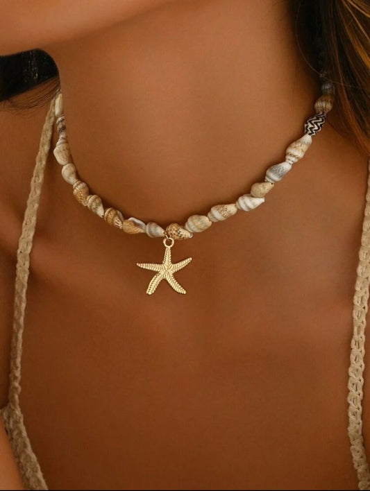 Conch & Starfish Choker 🐚