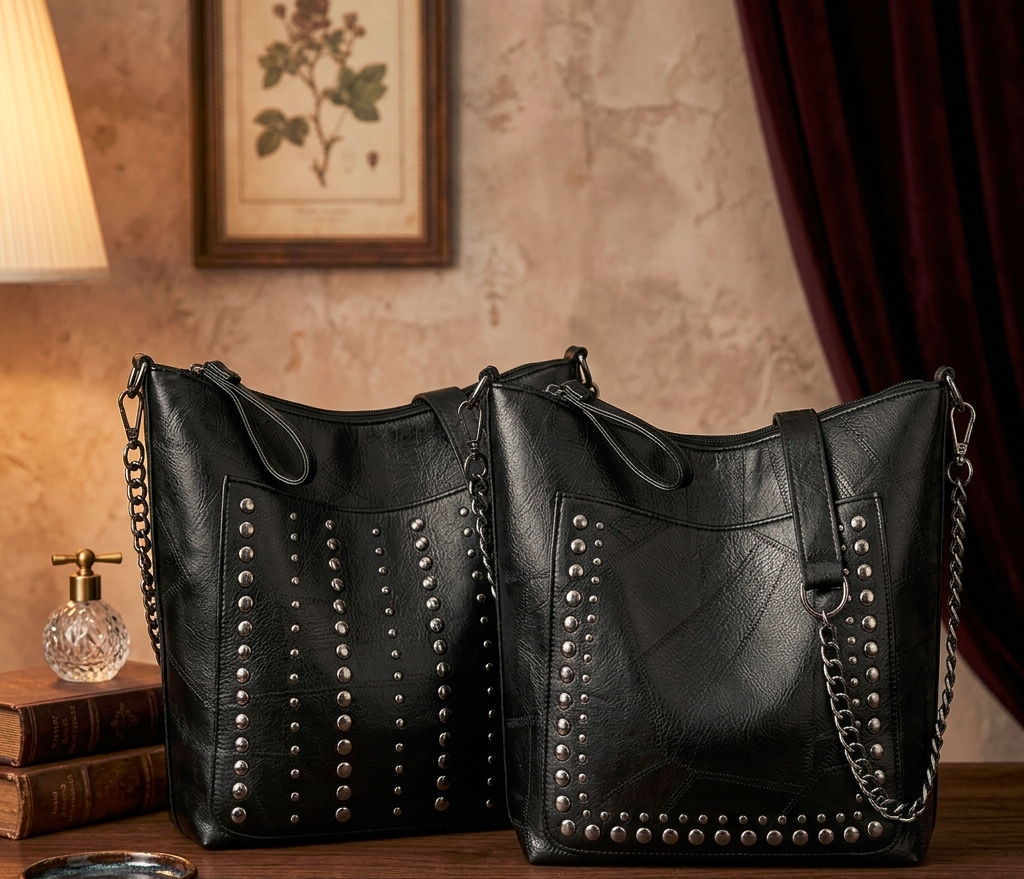 Studded Rebel Tote 🖤