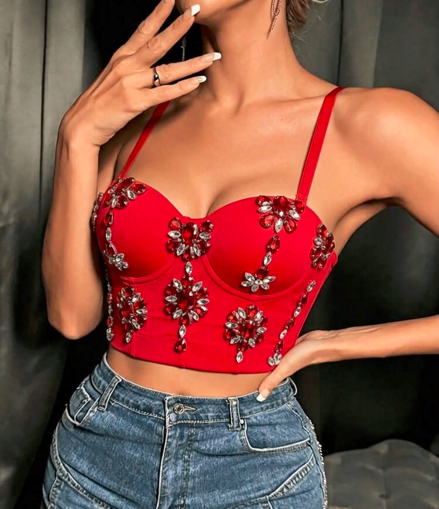 Crystal Ruby Corset 🔥