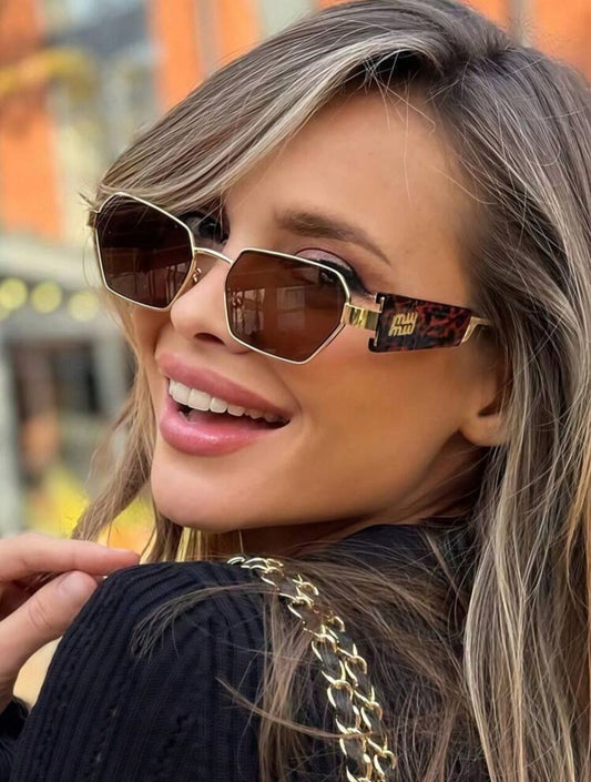 Glam Hexagon Glasses ✨