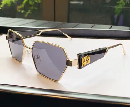 Glam Hexagon Glasses ✨