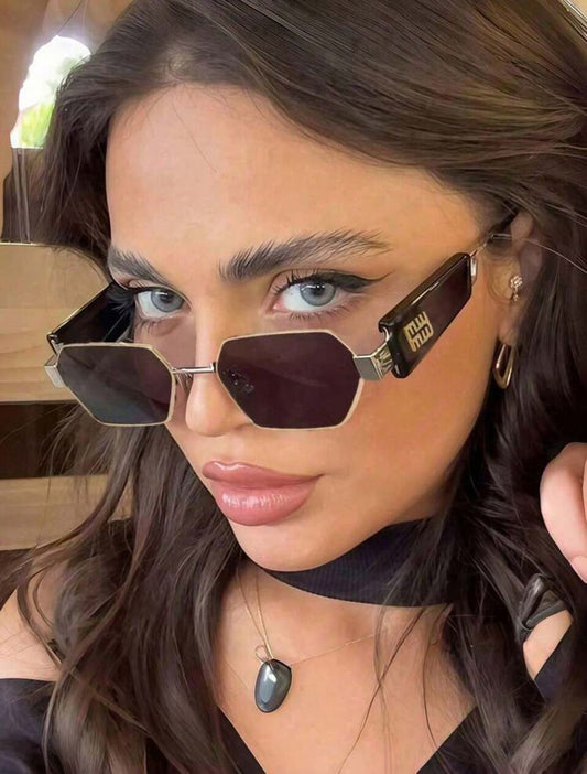 Glam Hexagon Glasses ✨