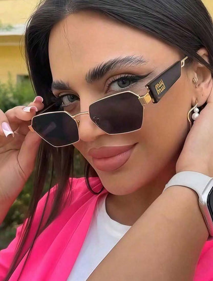 Glam Hexagon Glasses ✨