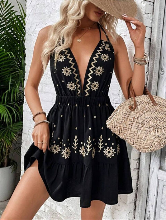 Golden Petals Dress 💛