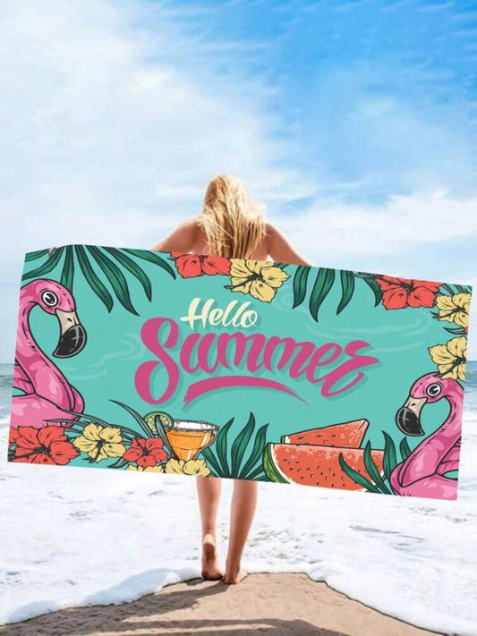 Hello Summer Towel 🦩