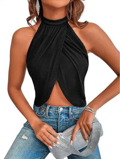 Rhinestone Back Halter 💎