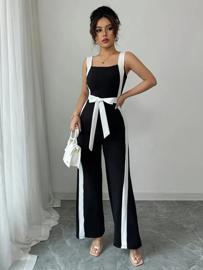 Monochrome Ribbon Jumpsuit 🖤