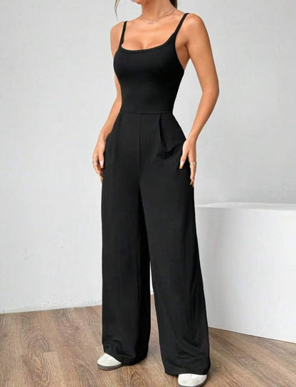 Luxe Flow Jumpsuit 🩶