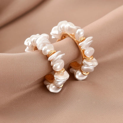 Pearl Bloom Hoops ✨