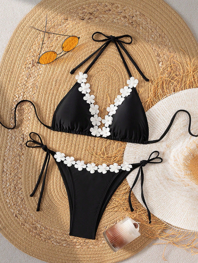 Midnight Blossom Bikini 🌸