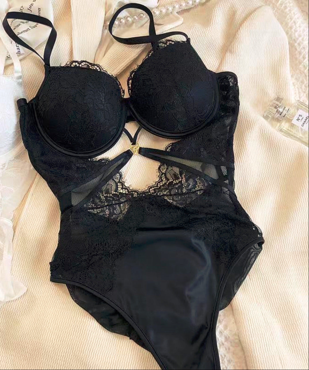 Midnight Lace Bodysuit 🌙