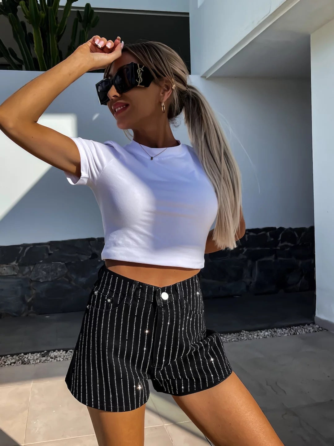 Starlight Stripe Shorts ✨