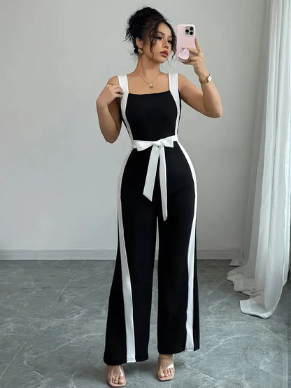 Monochrome Ribbon Jumpsuit 🖤