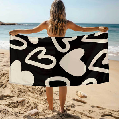 Minimal Heart Towel 🖤