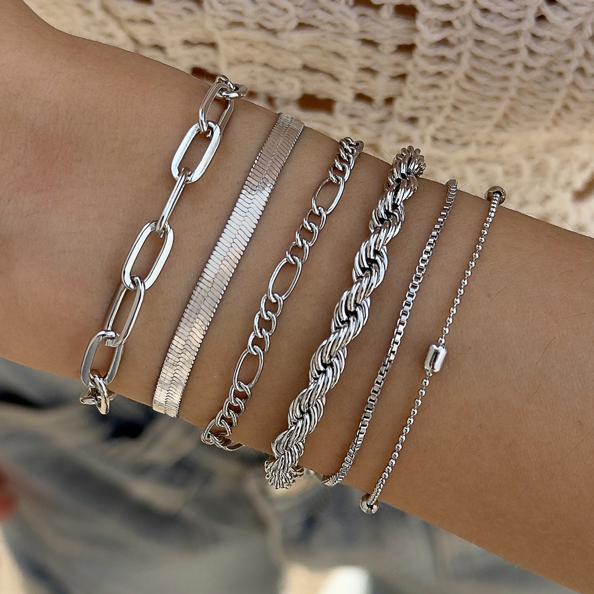 Metal Stack Bracelet ⚡