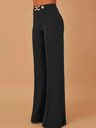 Golden Buckle Pants 🖤