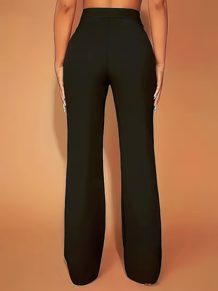 Golden Buckle Pants 🖤