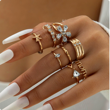 Colorful Gem Rings 💍