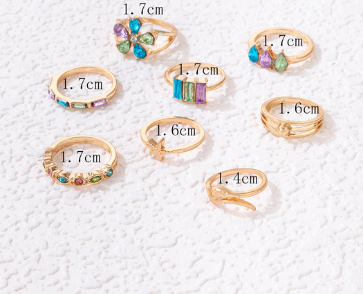 Colorful Gem Rings 💍