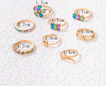 Colorful Gem Rings 💍