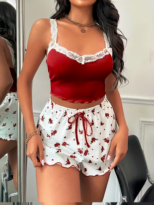 Lace Bloom Pajama 🌸