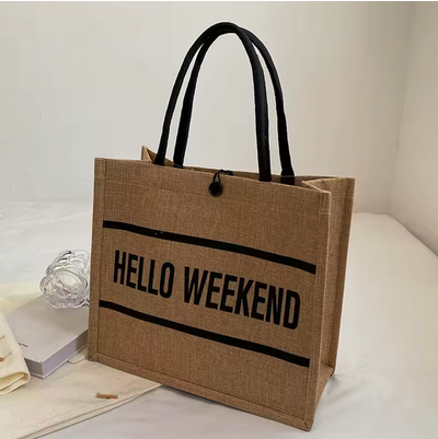 Hello Weekend Tote 🖤