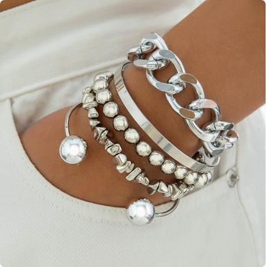 Metal Stack Bracelet ⚡