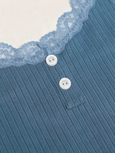 Ribbed Lounge Pajama 🌸