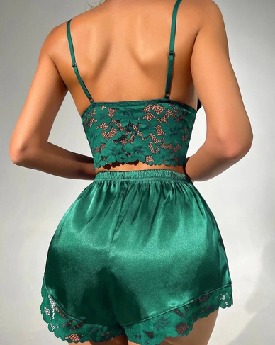 Lace Satin Pajama 🌙