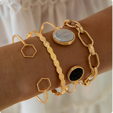 Metal Stack Bracelet ⚡