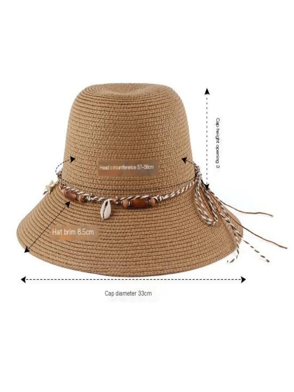 Boho Shell Hat 🐚